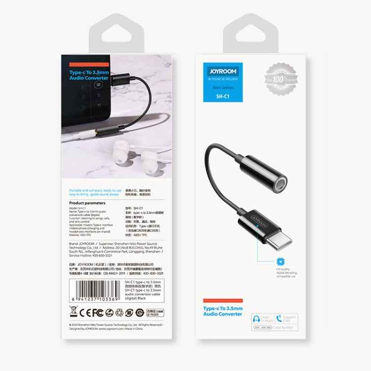 JOYROOM SH-C1 Type-C / USB-C to 3.5mm Digital Audio Converter Adapter