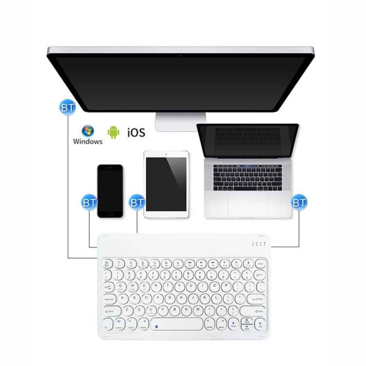 X3 10 inch Universal Tablet Round Keycap Wireless Bluetooth Keyboard