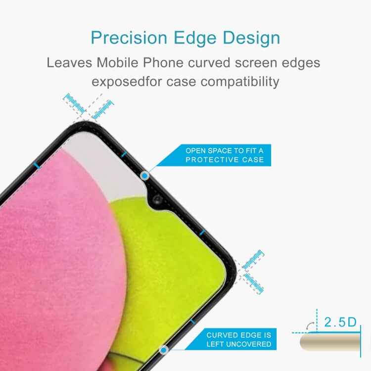 0.26mm 9H 2.5D High Aluminum Tempered Glass Film For Samsung Galaxy A04s / A04 / A04e / M04 / F04, For Samsung Galaxy A04s / A04 / A04e / M04 / F04