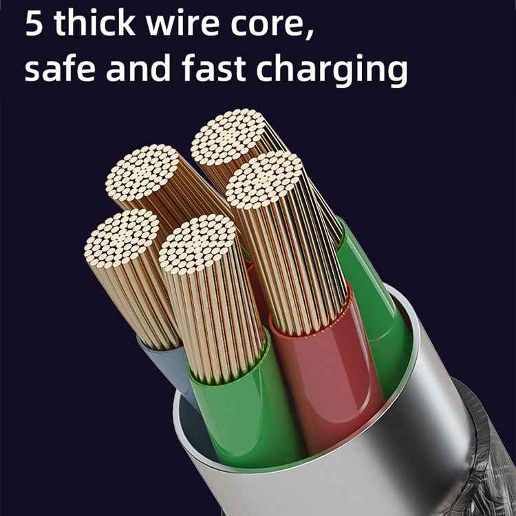 Mutural Li-CC009 1.2m 100W Transparent USB-C / Type-C to Type-C Charging Data Cable, Type-C to Type-C