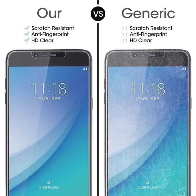 10 PCS 0.26mm 9H 2.5D Tempered Glass Film for Galaxy C7 Pro