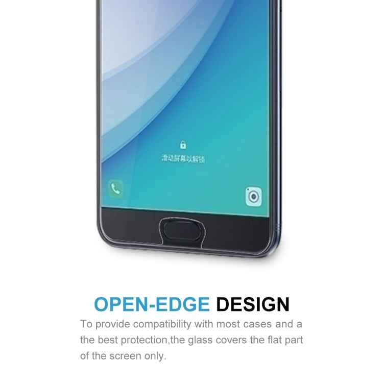 10 PCS 0.26mm 9H 2.5D Tempered Glass Film for Galaxy C7 Pro