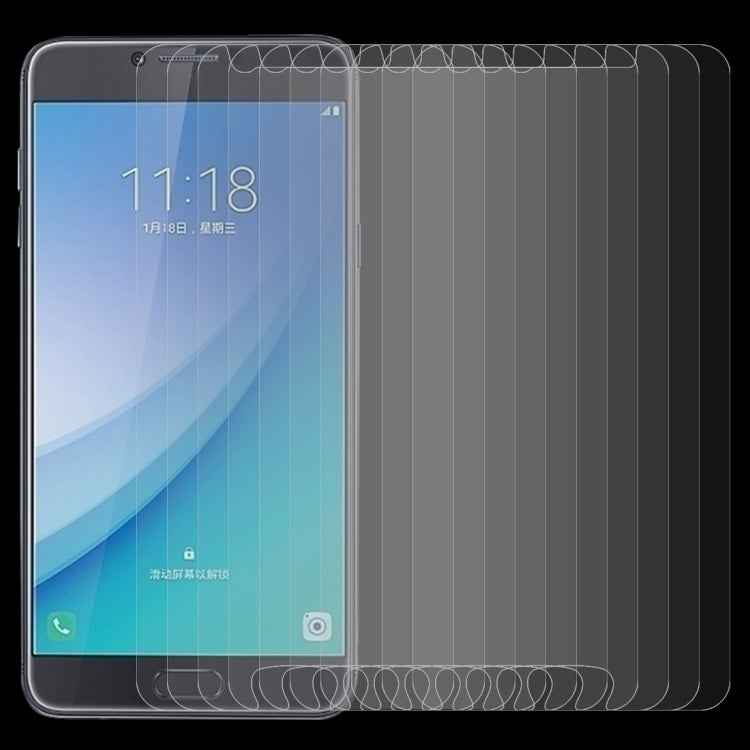 10 PCS 0.26mm 9H 2.5D Tempered Glass Film for Galaxy C7 Pro