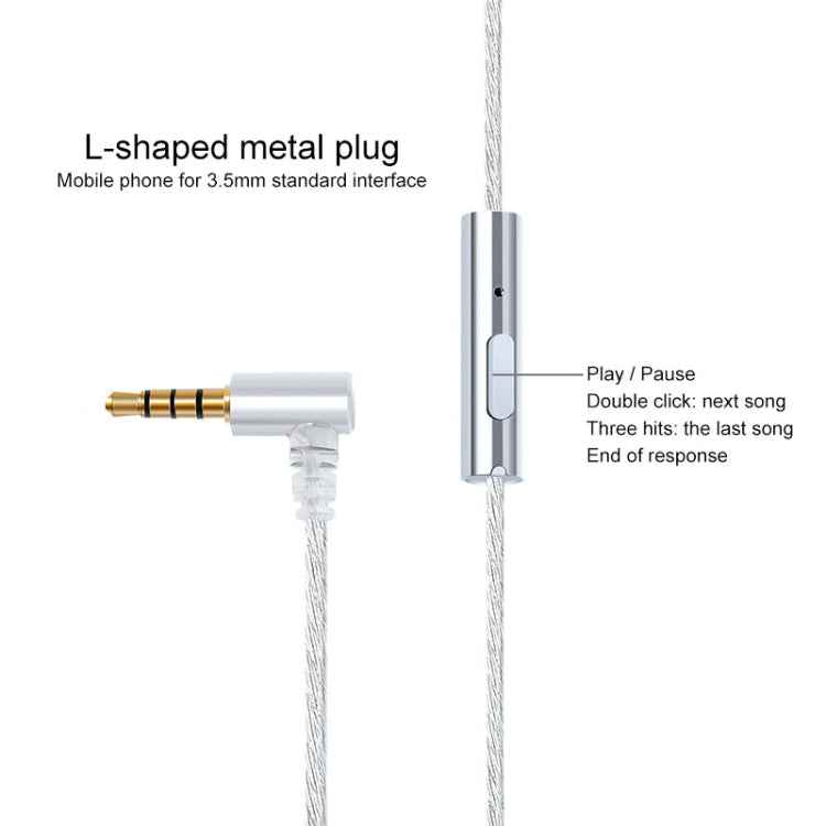 Iron Triangle IM Series Plug Silver-plated Headphone Wire with Mic