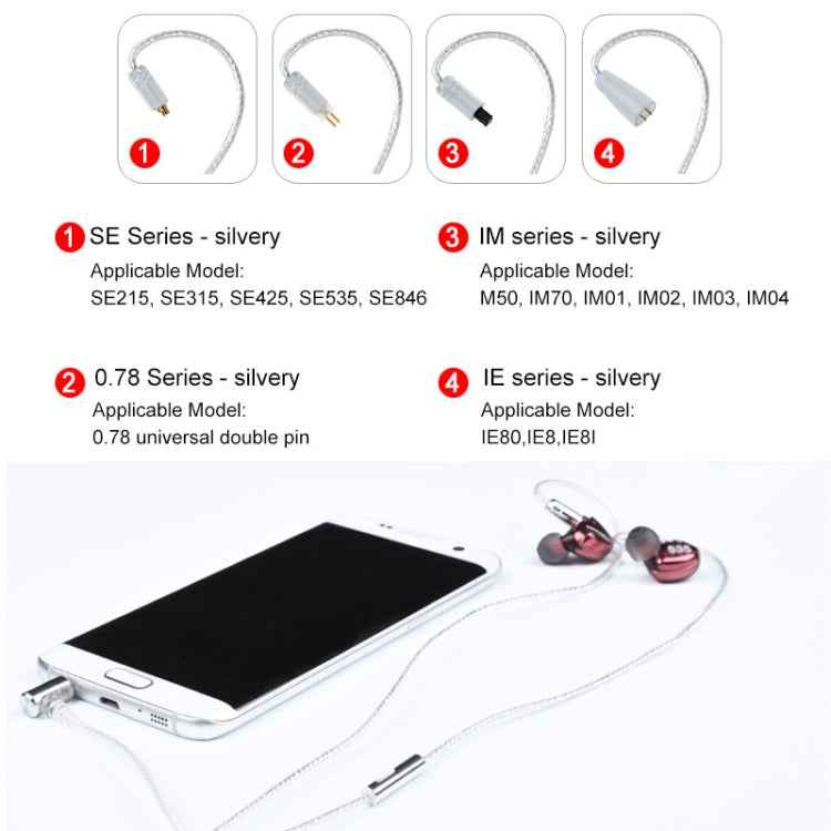 Iron Triangle IM Series Plug Silver-plated Headphone Wire with Mic