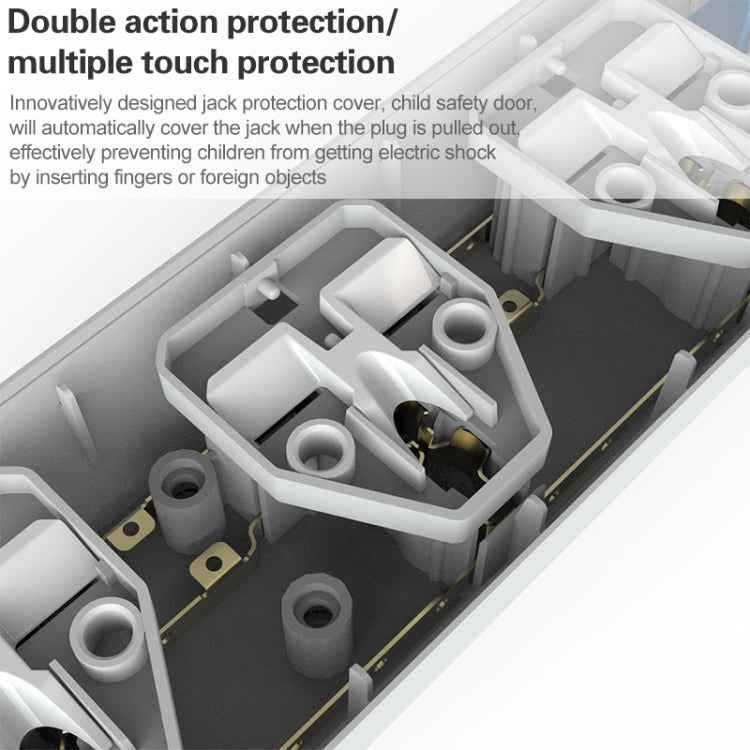 LDNIO SC3301 3 x USB Ports Travel Home Office Socket, Cable Length: 1.6m, US Plug