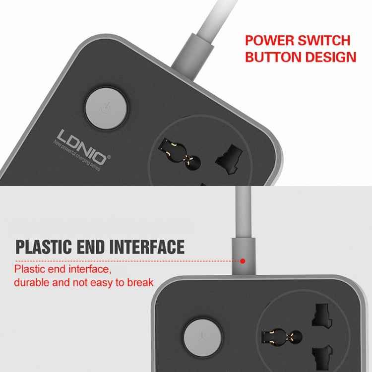 LDNIO SC3604 6 x USB Ports Multi-function Travel Home Office Socket, Cable Length: 2m, US Plug