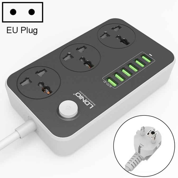 LDNIO SC3604 6 x USB Ports Multi-function Travel Home Office Socket, Cable Length: 2m, US Plug