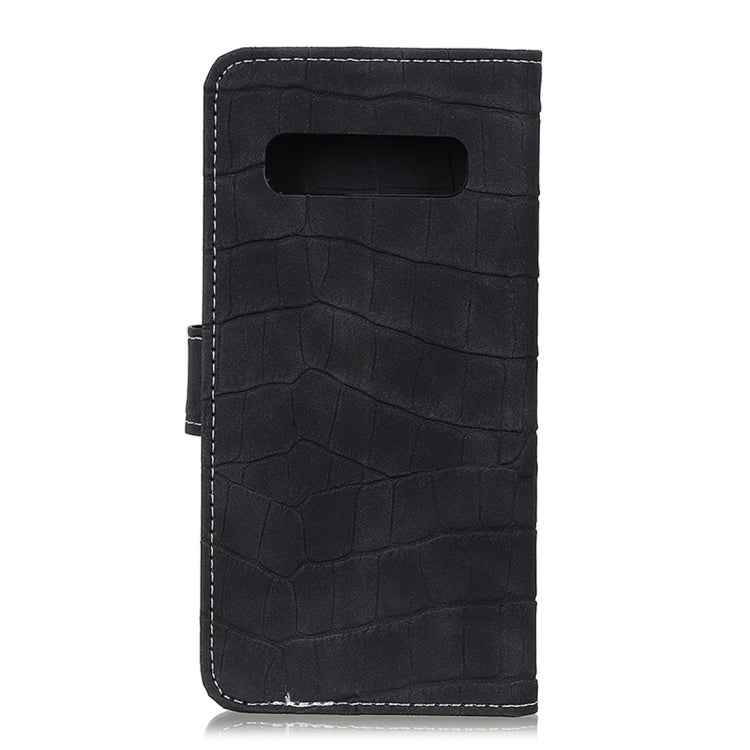 Crocodile Texture Horizontal Flip Leather Case for Galaxy S10 E, with Holder & Wallet & Card Slots & Photo Frame