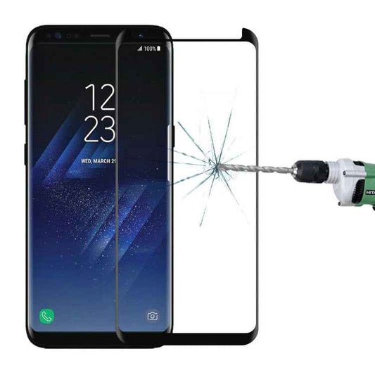 For Galaxy S8+ / G955 0.26mm 9H Surface Hardness 3D Explosion-proof Non-full Screen Curved Case Friendly Tempered Glass Film with Fully Adhesive