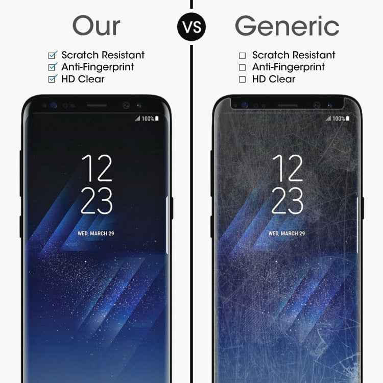 For Galaxy S8+ / G955 0.26mm 9H Surface Hardness 3D Explosion-proof Non-full Screen Curved Case Friendly Tempered Glass Film with Fully Adhesive