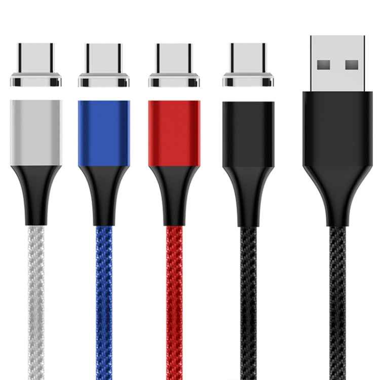 M11 5A USB to USB-C / Type-C Nylon Braided Magnetic Data Cable, Cable Length: 1m
