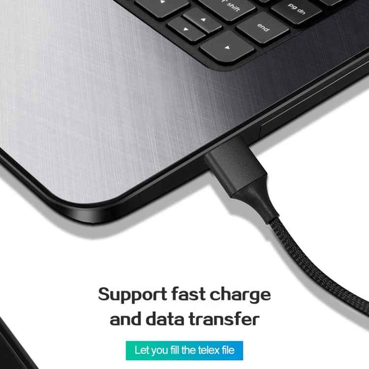 M11 5A USB to USB-C / Type-C Nylon Braided Magnetic Data Cable, Cable Length: 1m