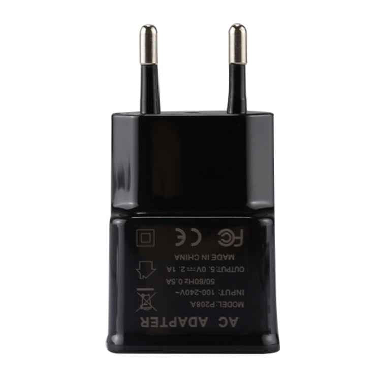 5V 2.1A Intelligent Identification USB Charger with 1m USB to USB-C / Type-C Charging Cable, EU Plug