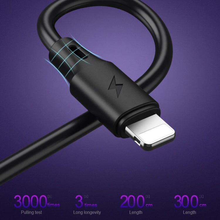 WK WDC-092 3m 2.4A Max Output Full Speed Pro Series USB to Micro USB Data Sync Charging Cable