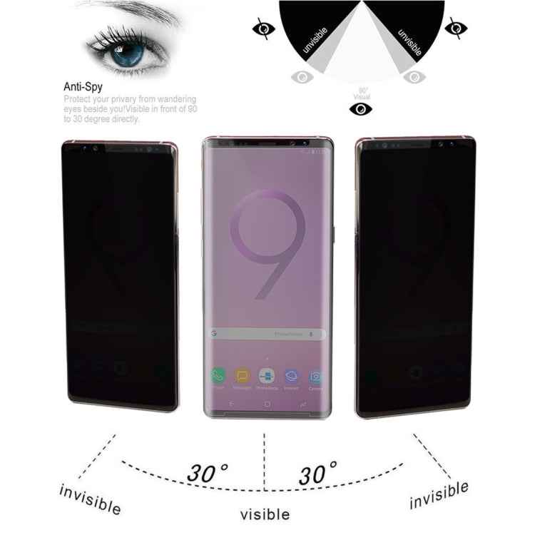 Privacy Anti-glare 0.3mm 9H 3D Curved Edge Tempered Glass Film for Galaxy Note 9