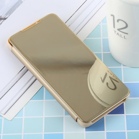 PU Electroplating Mirror Horizontal Flip Leather Case for Galaxy S10 Plus, with Holder