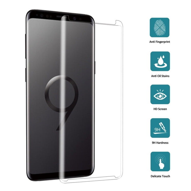 25 PCS For Galaxy S9 9H Surface Hardness 3D Curved Edge Anti-scratch Non-full Screen HD Tempered Glass Screen Protector, For Galaxy S9, For Galaxy S9, Non-full (25 PCS)