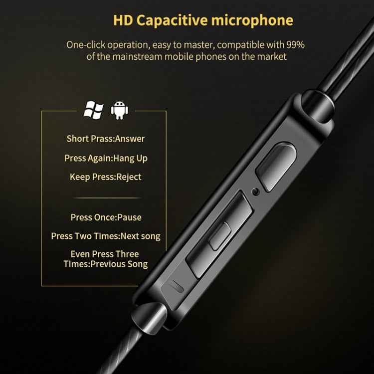 QKZ CK3 HIFI In-ear Four-unit Music Headphones