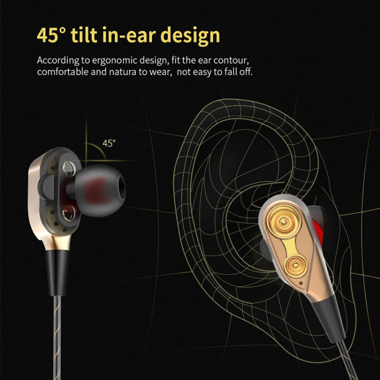 QKZ CK8 HiFi In-ear Four Unit Sports Music Headphones