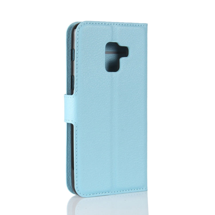 For Galaxy A8 (2018) Litchi Texture Horizontal Flip Leather Case with Holder & Card Slots & Wallet, For Galaxy A8 (2018)