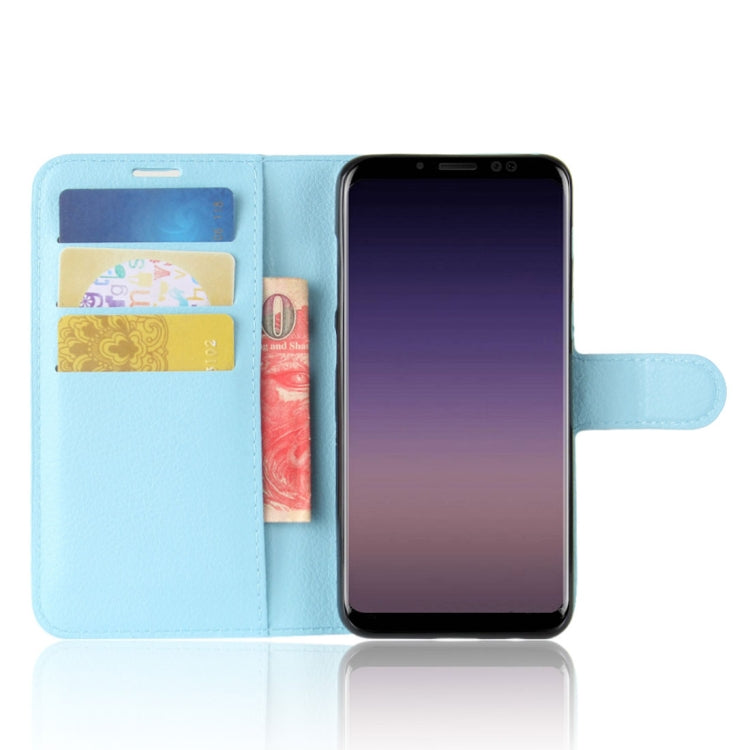 For Galaxy A8 (2018) Litchi Texture Horizontal Flip Leather Case with Holder & Card Slots & Wallet, For Galaxy A8 (2018)