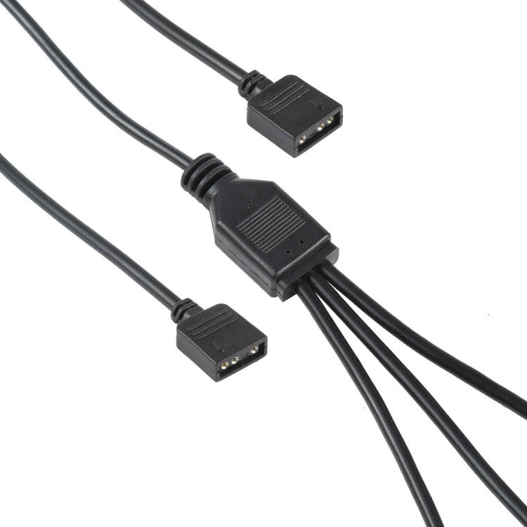 3 Pin 5V 1 to 3 Motherboard AURA RGB PC Cooling Extension Cable for Asus, 1 to 3