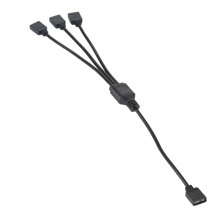 3 Pin 5V 1 to 3 Motherboard AURA RGB PC Cooling Extension Cable for Asus, 1 to 3