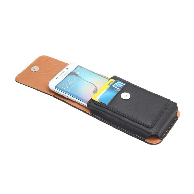 For Galaxy S7 / G930 & S6 / G920 & S6 Edge / G925 Classical Style Elephant Texture Vertical Flip Leather Case Waist Bag with Card Solts & Rrotatable Back Splint Size: 15.5 x 8.2 cm