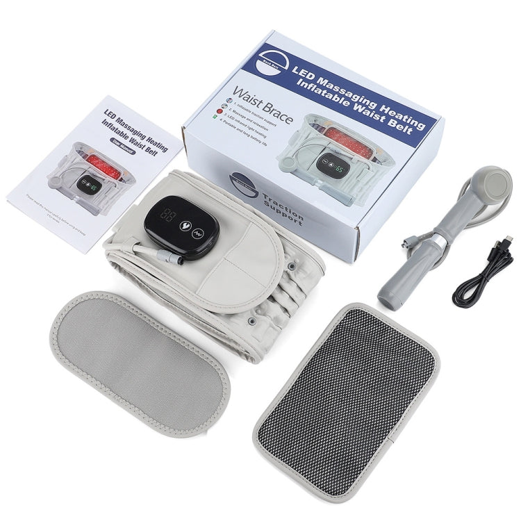 Hailicare Rechargeable Massage Inflatable Belt Warm Electric Heating Belt Without Cloth Bag, Protection Belt