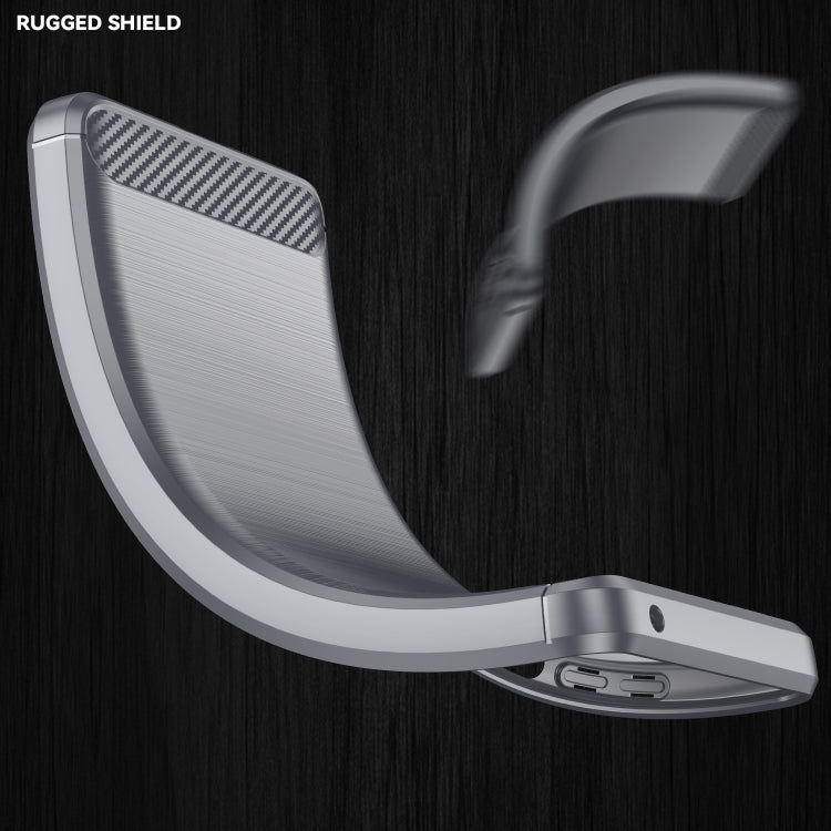 Brushed Texture Carbon Fiber Shockproof TPU Case for Sony Xperia XZ3, Sony Xperia XZ3, For Sony Xperia XZ3