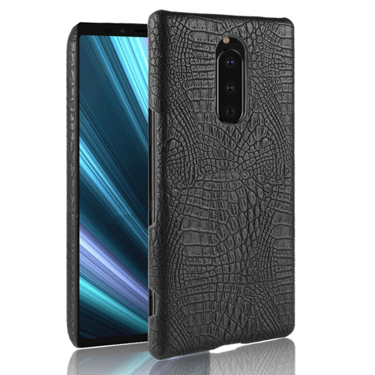 Shockproof Crocodile Texture PC + PU Case for Sony Xperia 1