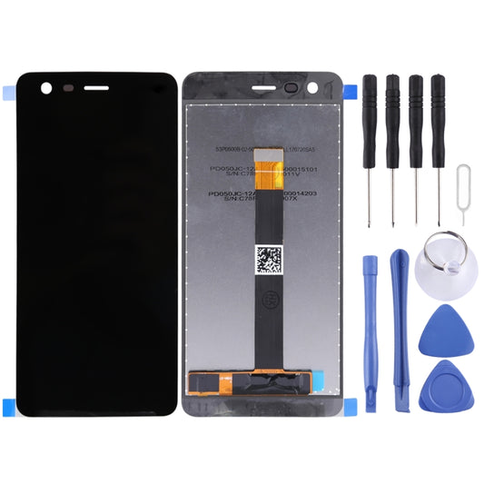 LCD Screen and Digitizer Full Assembly for Nokia 2 TA-1029/DS, For Nokia 2