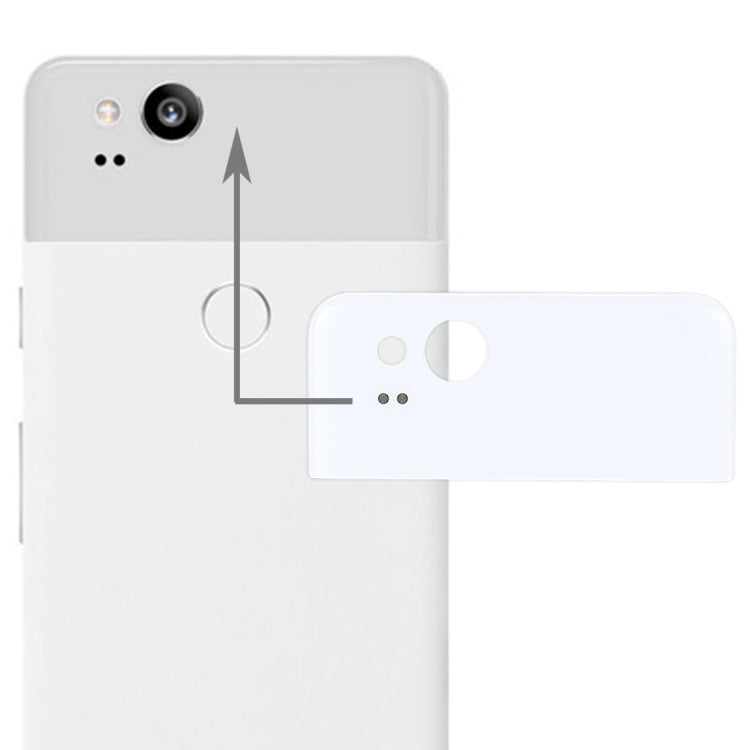 Google Pixel 2 Back Cover Top Glass Lens Cover, For Pixel 2 (Black), For Google Pixel 2