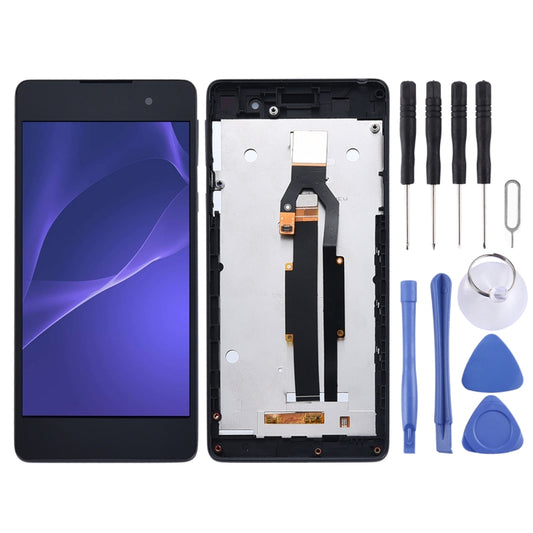 LCD Screen and Digitizer Full Assembly with Frame for Sony Xperia E5 F3311 F3313, For Xperia E5