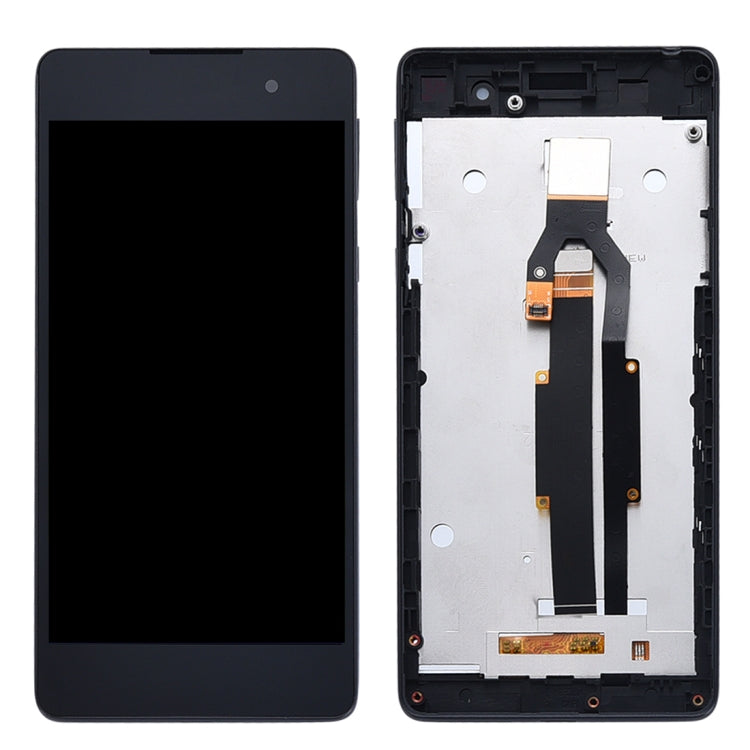LCD Screen and Digitizer Full Assembly with Frame for Sony Xperia E5 F3311 F3313, For Xperia E5
