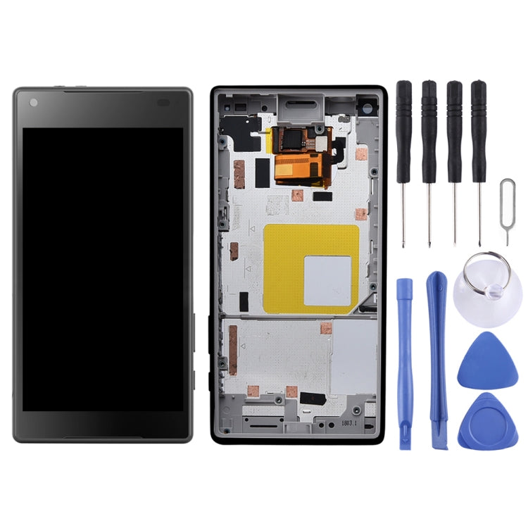 LCD Screen and Digitizer Full Assembly with Frame for Sony Xperia Z5 Compact / E5803 / E5823 / Z5 mini