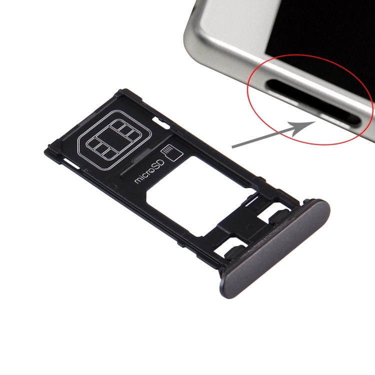 SIM Card Tray + Micro SD Card Tray + Card Slot Port Dust Plug for Sony Xperia X (Single SIM Version), For Xperia X Single SIM, For Xperia X Single SIM White, For Xperia X Single SIM Rose