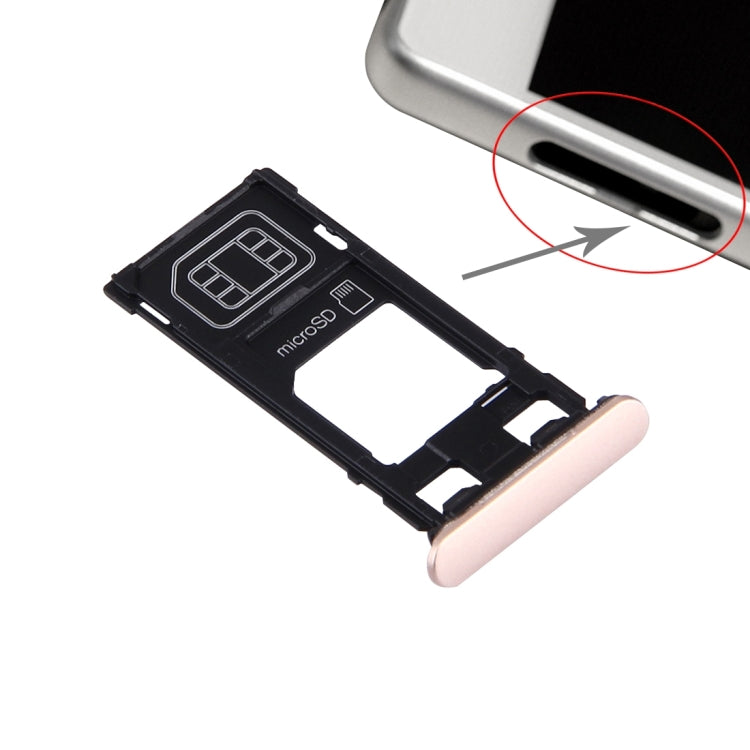 SIM Card Tray + Micro SD Card Tray + Card Slot Port Dust Plug for Sony Xperia X (Single SIM Version), For Xperia X Single SIM, For Xperia X Single SIM White, For Xperia X Single SIM Rose