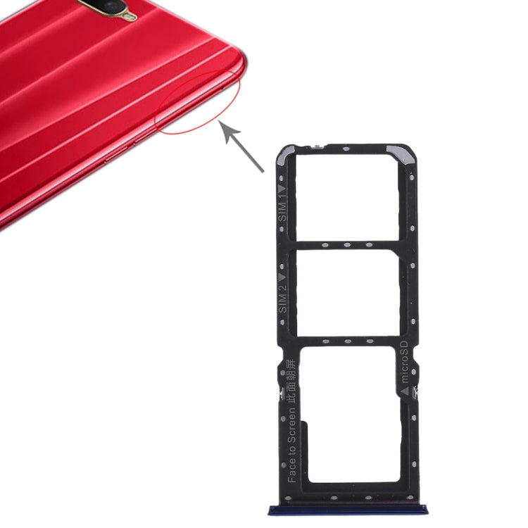 For OPPO K1 2 x SIM Card Tray + Micro SD Card Tray