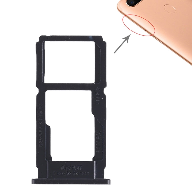 For OPPO R11s Plus SIM Card Tray + SIM Card Tray / Micro SD Card Tray, OPPO R11s Plus, For OPPO R11s Plus