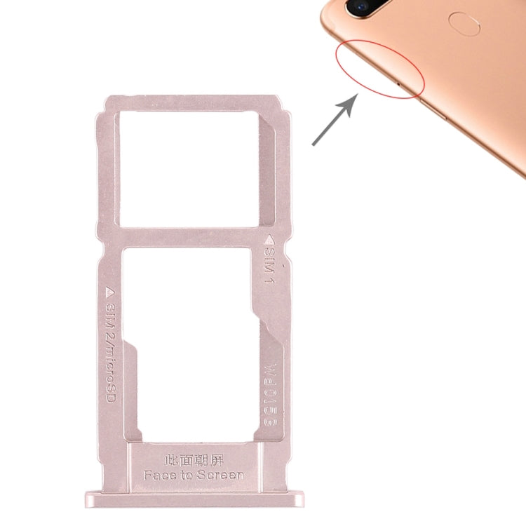 For OPPO R11s Plus SIM Card Tray + SIM Card Tray / Micro SD Card Tray, OPPO R11s Plus, For OPPO R11s Plus