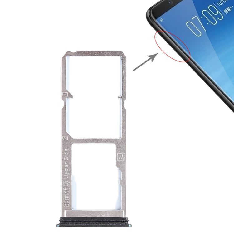 For Vivo Y75 2 x SIM Card Tray + Micro SD Card Tray, For Vivo Y75 - BSPART