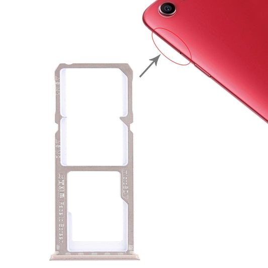 For OPPO A1 2 x SIM Card Tray + Micro SD Card Tray