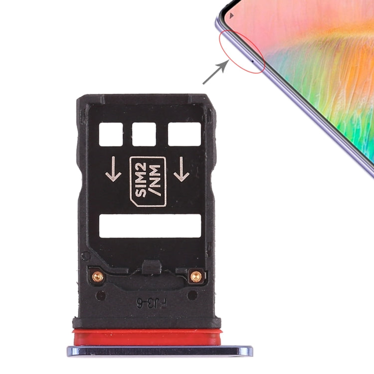 2 x SIM Card Tray for Huawei Mate 20 X, For Huawei Mate 20 X