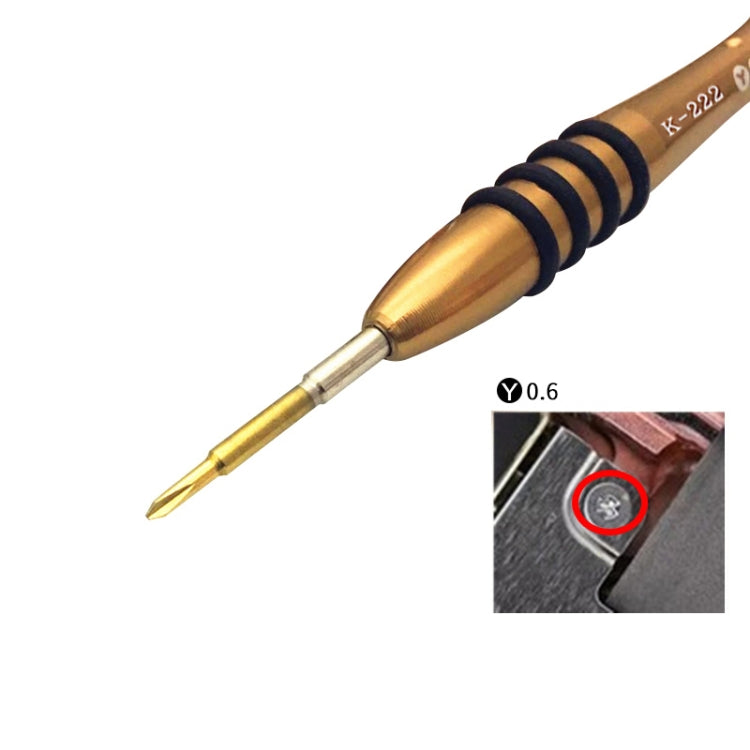 Kaisi K-222 Precision Screwdrivers Professional Repair Opening Tool for Mobile Phone Tablet PC (Y shape: 0.6), Y shape: 0.6