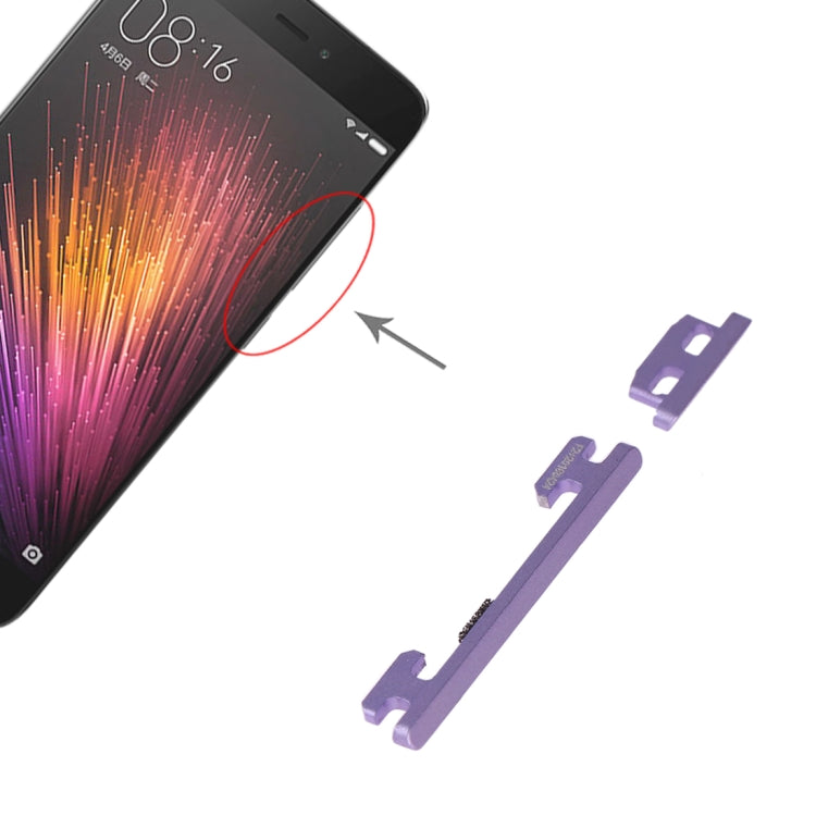Power Button and Volume Control Button for Xiaomi Mi 5, For Xiaomi Mi 5