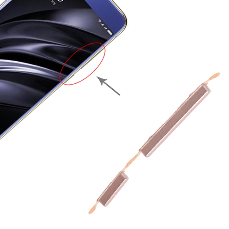 Power Button and Volume Control Button for Xiaomi Redmi 6A / Redmi 6, For Xiaomi Redmi 6A - BSPART