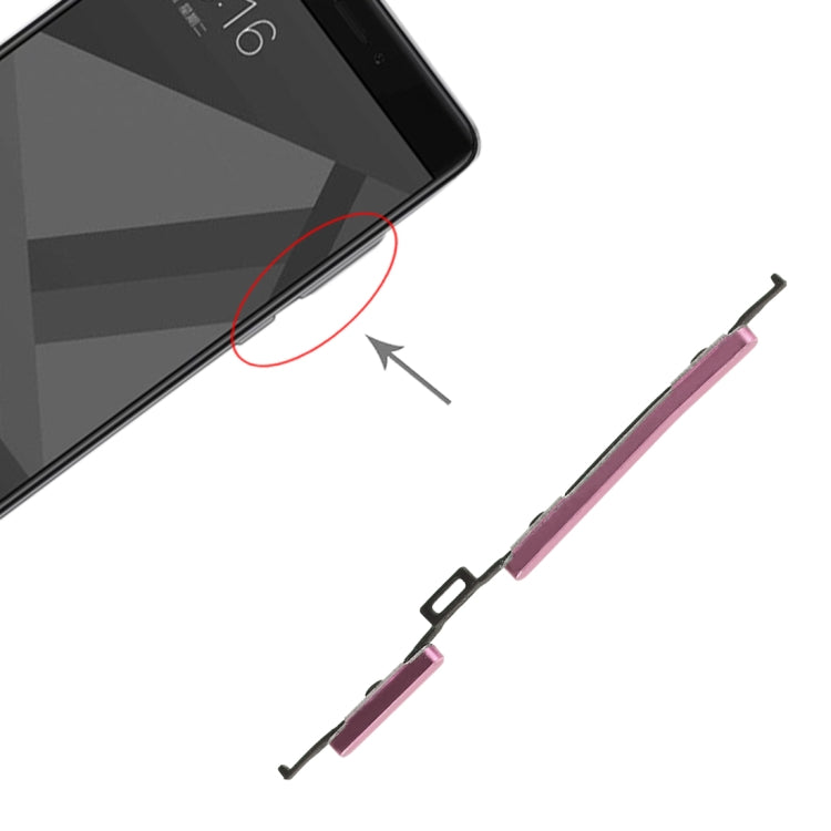 Power Button and Volume Control Button for Xiaomi Redmi Note 4X, For Xiaomi Redmi Note 4X - BSPART
