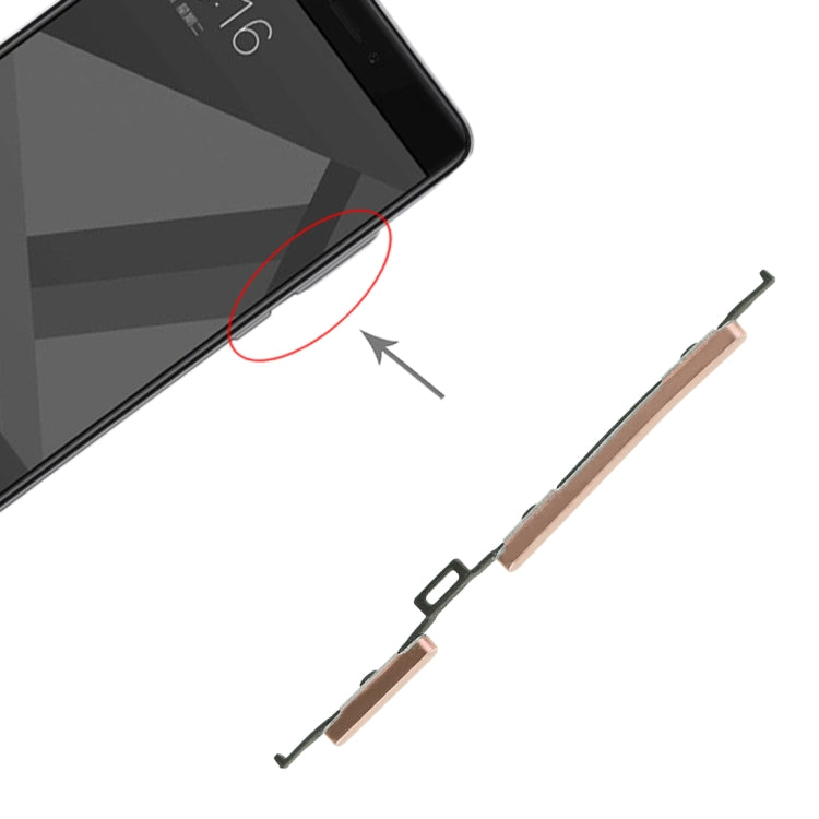 Power Button and Volume Control Button for Xiaomi Redmi Note 4X, For Xiaomi Redmi Note 4X - BSPART